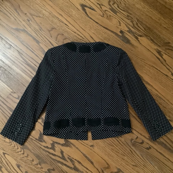 CAbi Jacket Black & White Polka Dot w/ Ribbon Size 4 - Picture 3 of 8